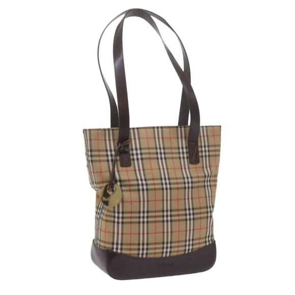 Burberry Nova Check Shoulder Bag Canvas Beige - Picture 1 of 16